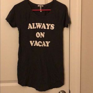 gray long night gown